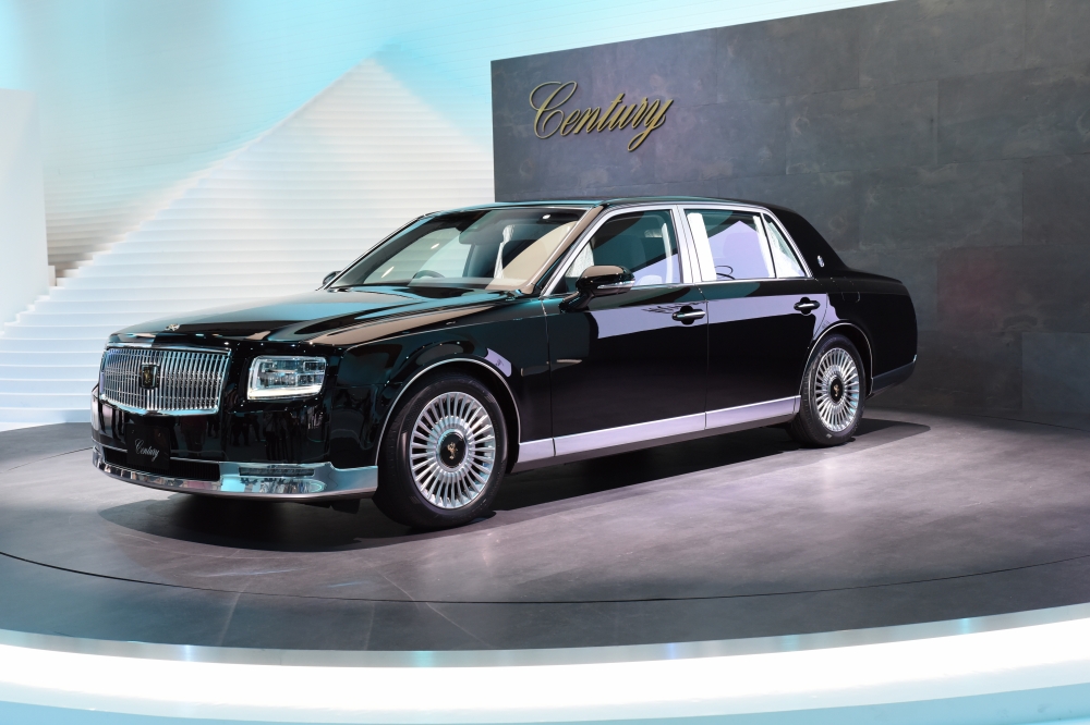 Toyota Century - The new 3rd generation Century carries on the tradition of master craftsmanship and high-quality ‘monozukuri’ (all-encompassing manufacturing) while realising high-demand environmental performance and a passenger comfort. Interior and exterior design inject new charm into the Century in line with its heritage. The new Century features advanced equipment and comfort amenities only suitable for a luxury limousine